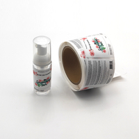 Autocollants de parfum en aluminium doré Logo personnalisé Métallique 30ml Etiquette de bouteille de parfum cosmétique privée imprimée
