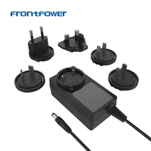 12V 4A 15V 3A 24V 2A US EU UK AU PSE KC SAA Interchangeable Plug Switching Power Supply SMPS Power Adapter