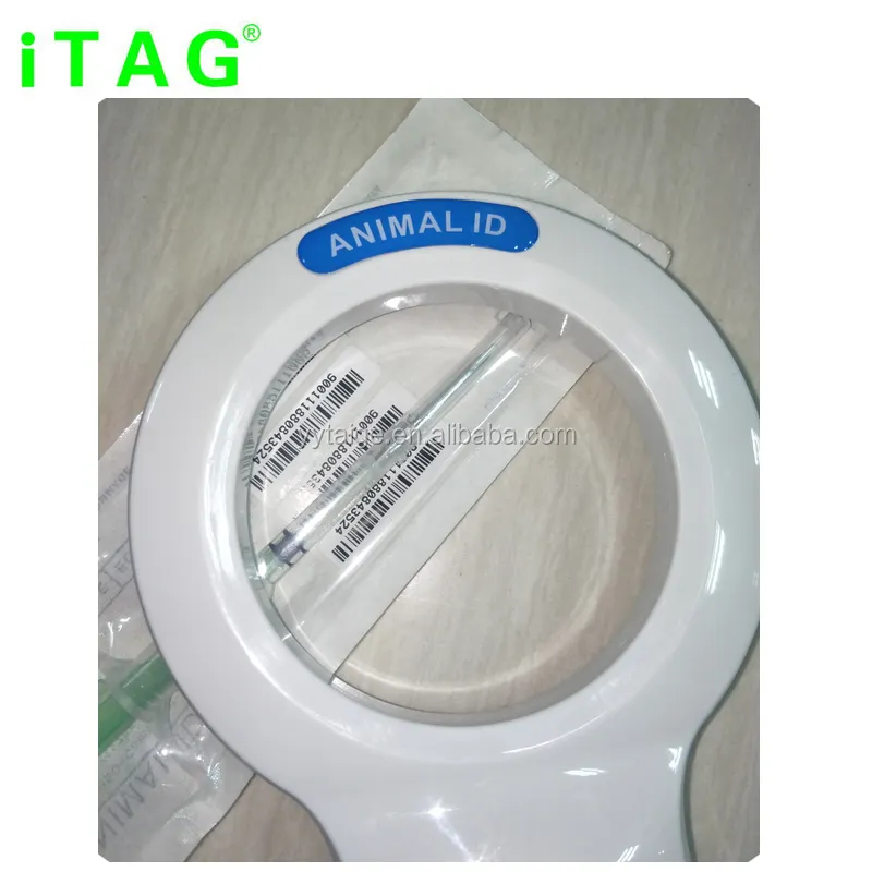 134.2khz Pet Animal microchip reader rfid ear tag scanner with round antenna area