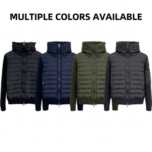 Vestes pour hommes Manteaux à <span class=keywords><strong>capuche</strong></span> pour hommes Mode hivernale personnalisée Manteaux pour hommes Vestes en peluche Manteaux gonflés Vestes en duvet pour hommes - Product Image 2