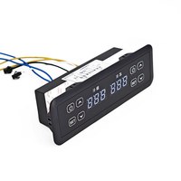 Controlador de Temperatura Digital Programable de Panel Grande y Doble Ventana KT-502, Gestiona el Compresor y la Congelación