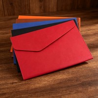 Carpeta de Archivos de Cuero PU A4 de Alta Calidad y Lujo para Negocios, con Hebilla, Organizador de Documentos Colorido y Logotipo Personalizado al por Mayor
