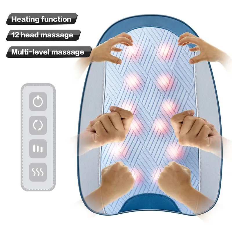 2024 electric massage seat cushion car home office infrared heating mat full body memory foam massage cushion