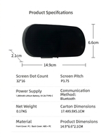 Feu arrière de vélo intelligent à LED, étanche en polycarbonate, portable, animation personnalisable via application, avertissement de freinage, rechargeable USB-C, pour la route
