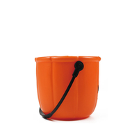Pot à bonbons d'Halloween, seau de citrouille, ornements en HDPE, couleur personnalisée, logo personnalisable, taille personnalisable, jouets pour enfants, festival