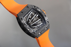Trendy Fashion High End <b>Watch</b> Carbon Fiber Case <b>Rubber</b> <b>Watch</b> Skeleton Design Men's Mechanical Sports <b>Watch</b> - Product Image 2