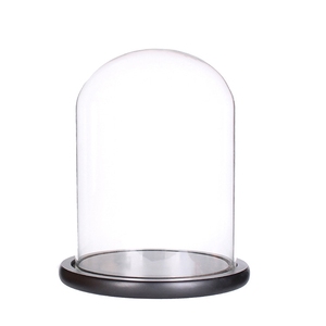 Cúpula de <span class=keywords><strong>Cristal</strong></span> Decorativa Navideña con Vela LED, Flor Rosa en Cúpula de <span class=keywords><strong>Cristal</strong></span> con Base de Madera - Product Image 2