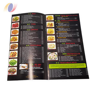 Folleto de <span class=keywords><strong>menú</strong></span> de punto de sillín personalizado a todo color, folleto de impresión de folleto barato, impresión de catálogo - Product Image 5