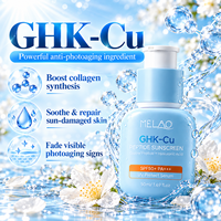 Crème solaire hydratante visage au peptide de cuivre GHK-Cu, style coréen, invisible, légère, sans traces blanches, protection UV SPF 50, coréenne