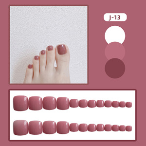 J08 Vente en gros <span class=keywords><strong>Faux</strong></span> ongles ballerine acrylique pailleté luxe Long cercueil ongles d'orteil presse personnalisée sur ongles - Product Image 6