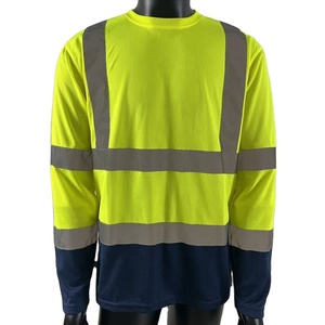 Chaleco de Seguridad Reflectante de Manga Larga para Carreteras con Tiras de Seguridad/Ropa de Trabajo de Ingeniería de Construcción - Product Image 1
