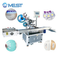 Étiqueteuse manuelle semi-automatique pour bocaux Machine d'étiquetage adhésive supérieure et latérale d'autocollant de drapeau de cigare d'angle de bouteille cosmétique