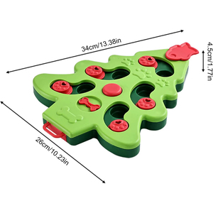 Jouets de Noël pour chiens OEM ODM, puzzle d'entraînement, gamelle amusante, jeux d'intelligence, distributeur de friandises, mangeoire lente écologique pour chiens, jouet interactif pour animaux de compagnie - Product Image 2