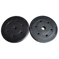 Plaques de poids en ciment PVC écologiques pour haltérophilie, avec logo personnalisé, petit trou de 28 mm et grand trou de 50 mm, vente en gros