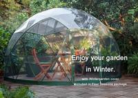 Maison de jardin en igloo transparente en PVC de luxe, facile à installer, best-seller