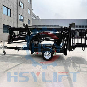 Trailer-mount artikulator Boom Lift Towable pria mengangkat Cherry Picker listrik - Product Image 3