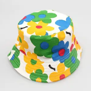BSCI GRS认证工厂定制设计儿童儿童夏季太阳青蛙水桶帽