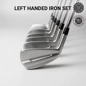 Ensemble de fers de golf pour gauchers en acier inoxydable de qualité supérieure, 7 pièces avec poignée en caoutchouc, prix de gros d'usine - Product Image 1