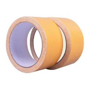 yellow white double sided fabric adhesive cloth tape for carpet fixing