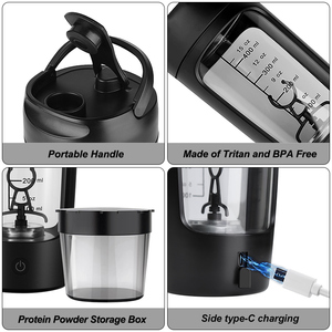 Electric <strong>Battery</strong> Shaker Bottle Powerful Automatic Mixing Sports Water <strong>Mug</strong> Gym Personalized Protein Coffee Self Stirring Cup