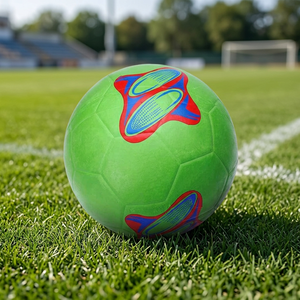 Wholesale New Custom Classic Logo Soccer Ball Rubber Bladder Durable Training <b>Hand</b> <b>Stitched</b> Football - Product Image 2