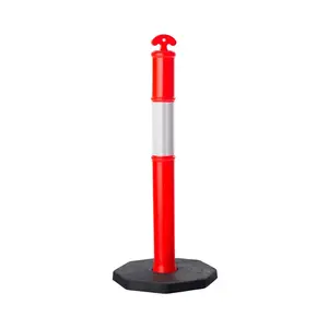 Bollard de control de multitudes, poste de advertencia de tráfico, equipo de estacionamiento, Valet, seguridad en carretera, 1130mm de altura