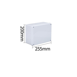 255x200x120mm IP65 <b>Waterproof</b> Junction <b>Box</b> ABS Plastic Custom Hole Opening Support with Built-in Sealing Strip Outdoor Enclosure - Product Image 5