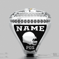 Bague de championnat de football fantastique personnalisée pour hommes, trophée de la ligue, cadeau annuel pour le champion de football fantastique