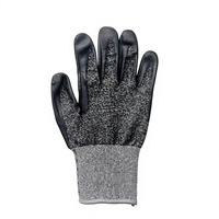 Gants personnalisés 18G en nitrile micro-mousse respirant, enduits, anti-coupure niveau A7, résistants à l'abrasion et aux déchirures, avec finition sel et poivre