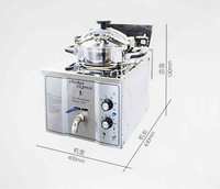 Comptoir commercial 16L Mini friteuse à pression sous vide Machine industrielle poulet marmite kfc poulet pression friteuse Machine à gaz