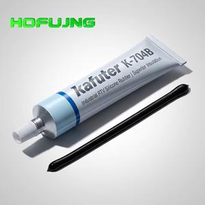 Colle industrielle noire économique Kafuter K-704B, adhésif d'étanchéité en silicone - Product Image 1