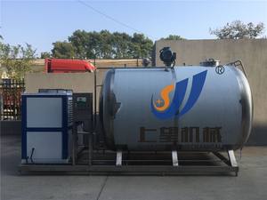 خزان تبريد الحليب بالجملة / خزان تبريد الحليب / خزان تخزين الحليب الأفقي والعمودي مع نظام تبريد - Product Image 4