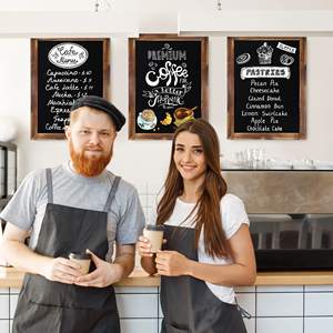 <span class=keywords><strong>Tableau</strong></span> noir <span class=keywords><strong>mural</strong></span> magnétique décoratif pour menu de restaurant, en bois rustique, petit <span class=keywords><strong>tableau</strong></span> noir <span class=keywords><strong>mural</strong></span> - Product Image 6