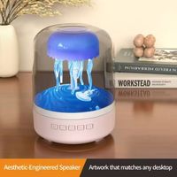 Prix usine méduse plus récent intérieur lumière LED verre Bluetooth stéréo Surround lampe haut-parleur