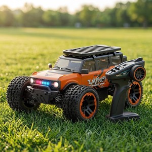 <span class=keywords><strong>Voiture</strong></span> RC 4x4 à grande vitesse à l'échelle 1:20, 40 km/h, moteur à balais, télécommande 2,4 GHz, camion tout-terrain, éclairage LED, étanche - Product Image 3