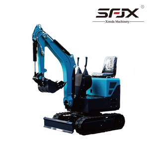 Mini-excavatrice bleue avec bras hydraulique et système de chenilles pour travaux de construction - Product Image 5