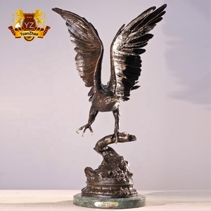 Estatua de Animal de Acero Inoxidable para Decoración de Exteriores, Escultura de Águila Cazando en Acero Inoxidable - Product Image 3