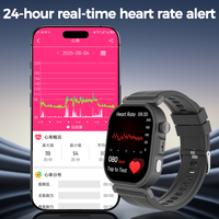 Montre connectée personnalisée 2026 avec logo, suivi de santé, surveillance du sommeil, ECG+HRV, écran AMOLED, suivi d'activité IP68, appels directes