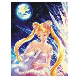 5d Diy Full Drill Round Square AB Diamond Painting Anime sailor moon Pictures diamond Embroidery Cross Stitch Mosaic Home Decor