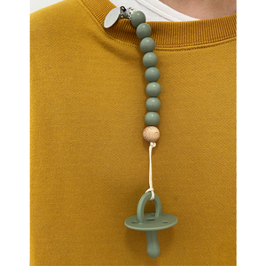 Bé Mọc Răng Hạt Đồ Chơi Bằng Gỗ Silicone Dummy Pacifier Clip Chain Cho Thăng Hoa - Product Image 4