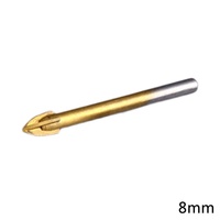 Foret à pointe croisée en carbure de tungstène pour carrelage en céramique titane, verre, marbre, modèle AHL7521, 5/6/8/10/12 mm