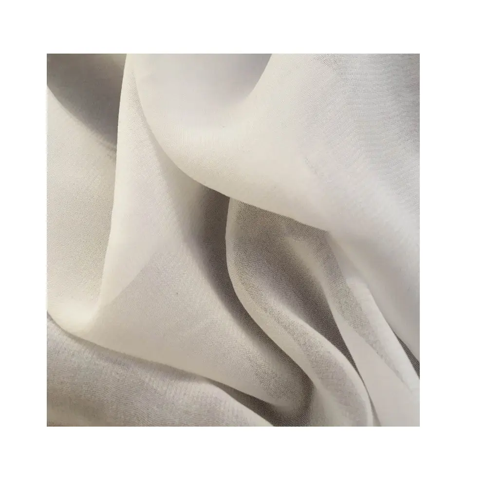 PFP Polyester Silk Giống Như Voan Cho Khăn/Khăn Polyester Màu Trắng Mượt Voan Đối Với Thăng Hoa In/PFP Len Đào Voan Đối Với Khăn