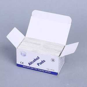 Toallitas de <span class=keywords><strong>Alcohol</strong></span> para Limpieza de Uñas, 70% de <span class=keywords><strong>Alcohol</strong></span>, Envueltas Individualmente, Toallitas Estériles Desechables de 2 Capas (<span class=keywords><strong>100</strong></span> Unidades) - Product Image 6