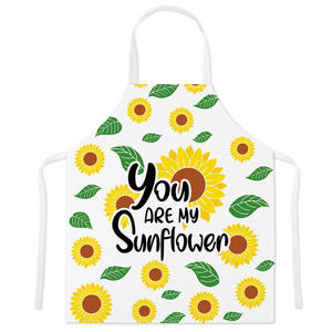 Bonito delantal resistente al aceite de girasol, ajustable y cómodo, ideal para cocina, barbacoa y uso diario, delantal para adultos - Product Image 2