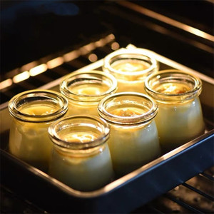 7Oz 200ml 100ml 150ml Vòng sữa chua bánh thủy tinh lưu trữ container sữa bánh chai với nắp nhựa - Product Image 6