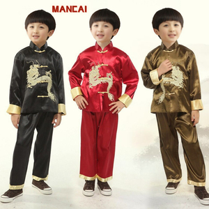 Costume de <span class=keywords><strong>Dragon</strong></span> Tang pour garçon, vêtements de style <span class=keywords><strong>chinois</strong></span> traditionnel, veste, chemise et pantalon, vente en gros, costume du <span class=keywords><strong>Nouvel</strong></span> <span class=keywords><strong>An</strong></span> pour enfants - Product Image 1