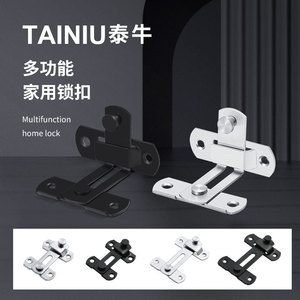Stainless Steel Door <b>Latch</b> 90 Degree Right Angle <b>Lock</b> Keyless Pin <b>Lock</b> For Bathroom Toilet Pet Door - Product Image 5