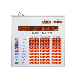 LED Internationalen Währung Rate Display Währung Austausch Rate Maschine