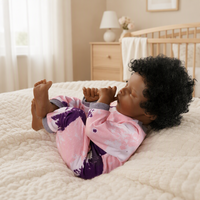 Boneka Bayi Reborn 19 Inci, Mirip Bayi Asli, Bahan Vinyl Lembut, Mainan Bayi Baru Lahir Realistis untuk Hadiah Anak, Grosir, Custom