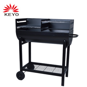 <span class=keywords><strong>Barbacoa</strong></span> con dos parrillas, carrito de <span class=keywords><strong>barbacoa</strong></span>, ahumador multifuncional, parrilla de carbón <span class=keywords><strong>portátil</strong></span> de alta resistencia con 2 ruedas - Product Image 1